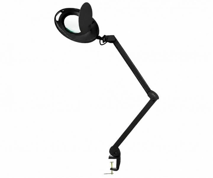 Zv�t�ovac� lupa s LED lampou na stojanu i s uchycen�m na st�l Weelko Mega+ Black - 5 dioptri�