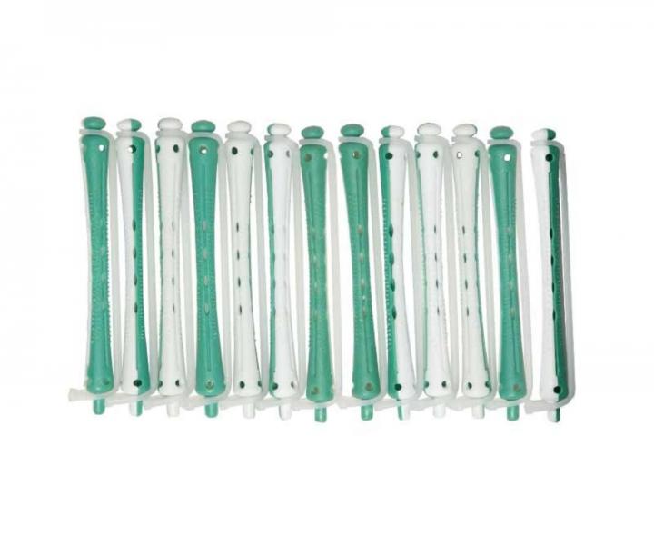 Plastov� nat��ky na trvalou Duko 1161 - pr. 6 mm, 12 ks, zeleno-b�l�