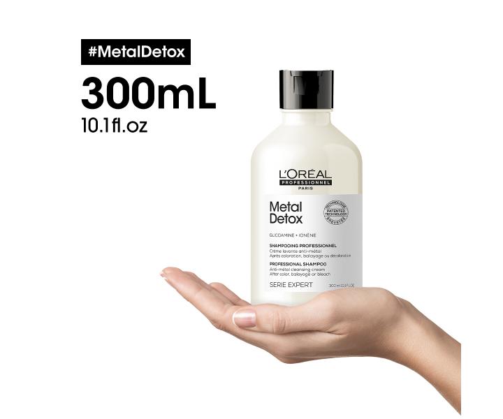 Šampon pro barvené a poškozené vlasy Loréal Professionnel Serie Expert Metal Detox - 300 ml