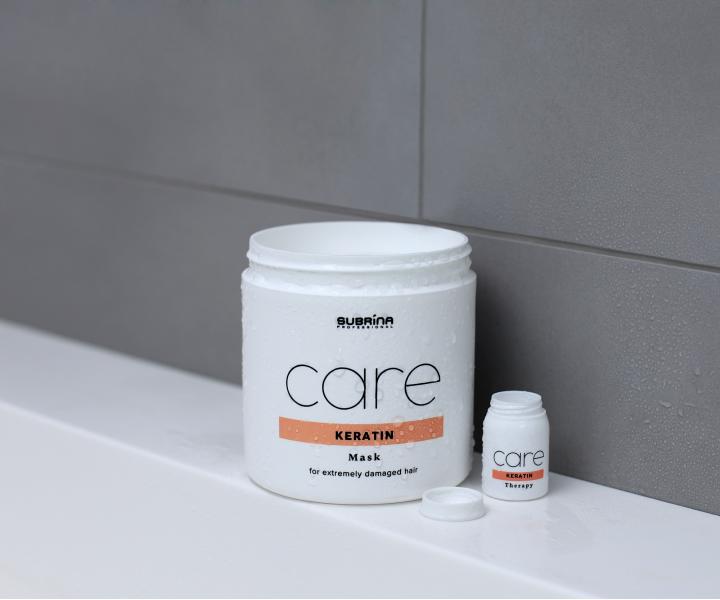 Ampulky pro extrémně poškozené vlasy Subrina Professional Care Keratin Therapy - 6 x 10 ml