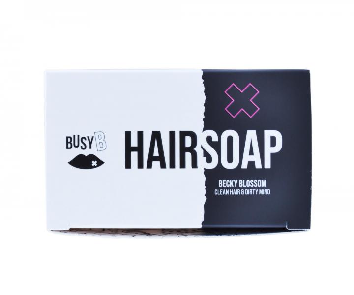 Tuhý šampon na vlasy BusyB Hair Soap Becky Blossom - 70 g