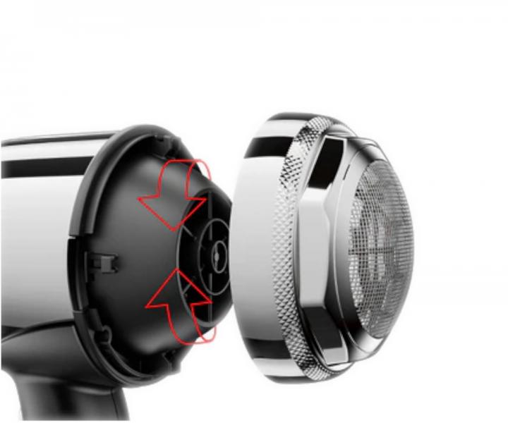 Profesionální fén s ionizátorem Valera Professional Swiss Steel Master - 2100 W, černý chromový