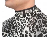 Pánská pláštěnka na stříhání vlasů a vousů Blessed Black Leopard