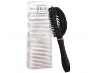 Kart�� na roz�es�v�n� a fouk�n� vlas� s kan��mi a nylonov�mi �t�tinami Sister Young Coco Hair Brush - �ern�