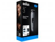 Multifunkční zastřihovač vlasů, vousů a těla Braun Series 3 AIO 3540 - šedý