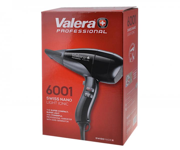 Profesionální fén na vlasy Valera Swiss Nano 6001 Light Ionic - 1800 W, černý
