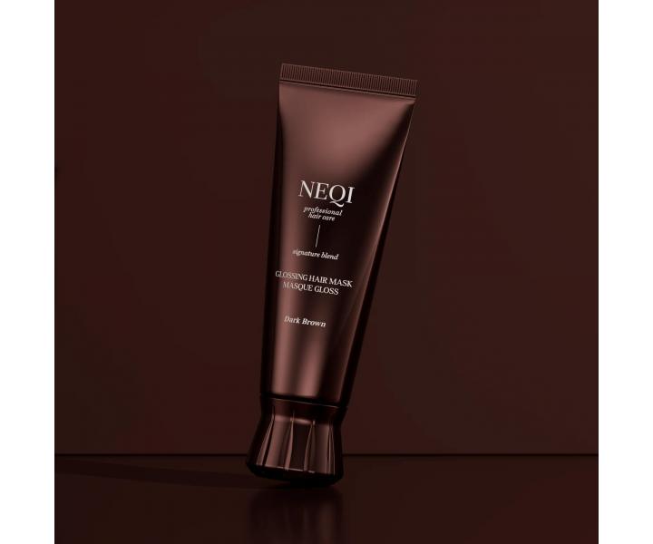 Barvic� maska na vlasy Neqi Glossing Hair Mask Dark Brown - 120 ml, tmav� hn�d�