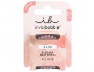 Tenk� spir�lov� gumi�ka do vlas� Invisibobble Slim Pink Monocle - r��ov�, 3 ks