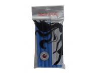 Ohebné natáčky Hairway pr.15 mm, 18 cm , 12 ks - modré