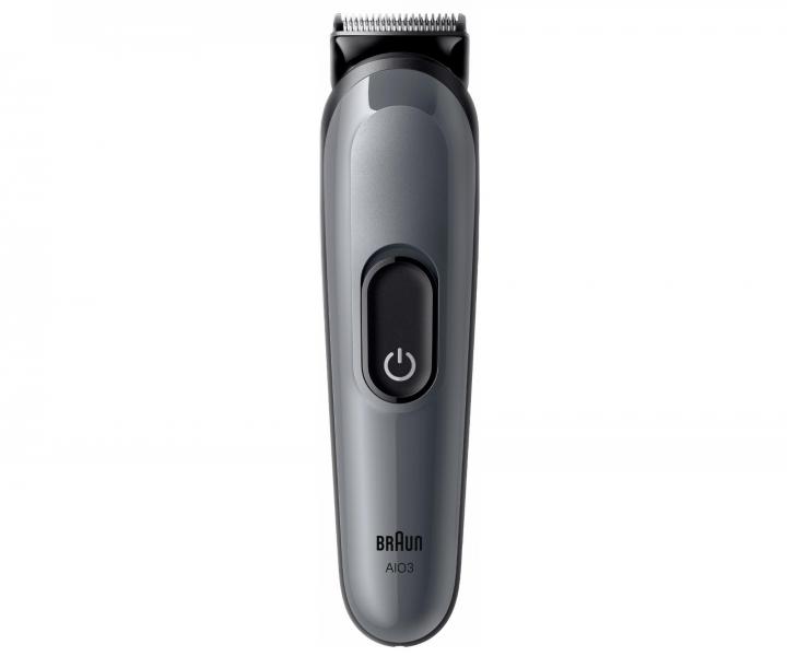 Multifunkční zastřihovač vlasů, vousů a těla Braun Series 3 AIO 3540 - šedý