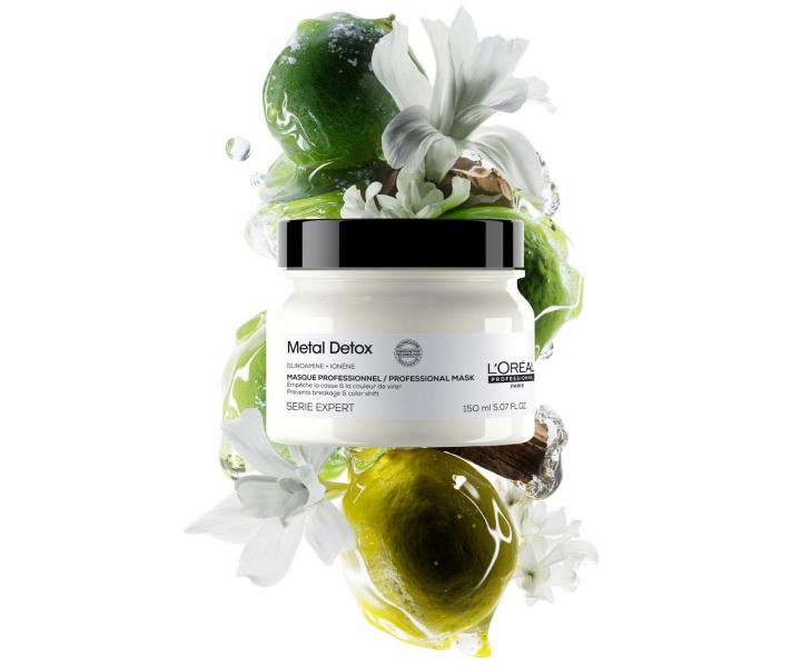 Maska pro barven� a po�kozen� vlasy Lor�al Professionnel Serie Expert Metal Detox - 150 ml