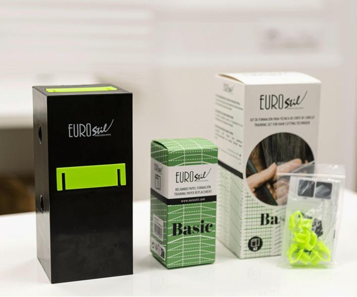 Sada pro nácvik technik stříhání vlasů Eurostil Profesional Basic - základní