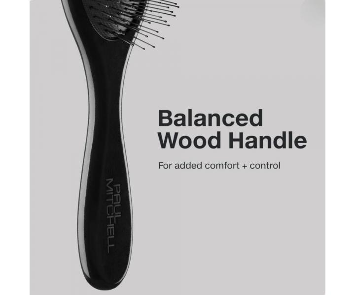 Ov�ln� d�ev�n� kart�� na roz�es�v�n� vlas� Paul Mitchell Detangling Brush - �ern�