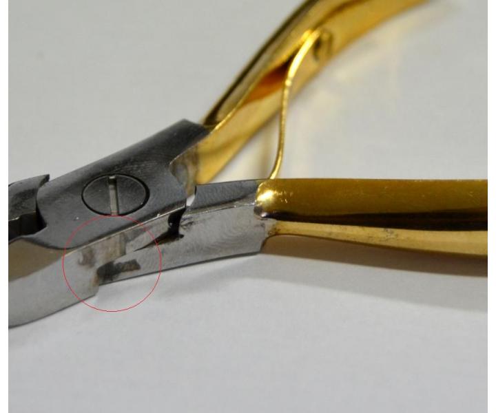 Klet Detail DHS-TN-2024 - 100 mm, pozlacen - II. jakost, pokozen povrch
