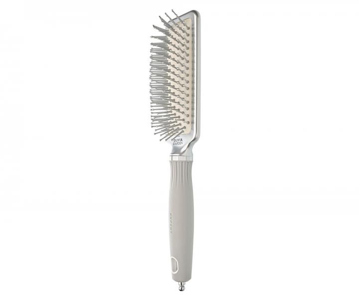 Kartáč se vzduchovým polštářem Olivia Garden Expert Rectangular Silver Small - stříbrný