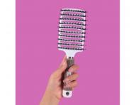 Kart�� na roz�es�v�n� a fouk�n� vlas� s kan��mi a nylonov�mi �t�tinami Sister Young Zoco Hair Brush - b�l�