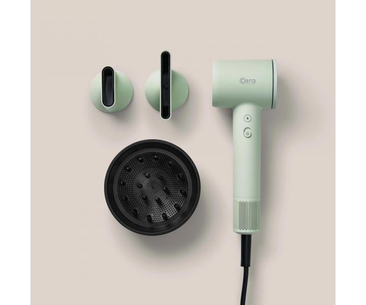 Profesionln fn na vlasy Cera Pro BLDC Dryer - 1600 W, matn svtle zelen