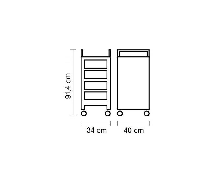Kade�nick� pracovn� voz�k Hairway France - patina