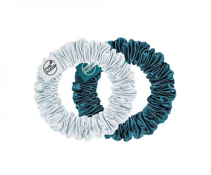 Ozdobné spirálové gumičky Invisibobble Sprunchie Slim Cool as Ice - 2 ks