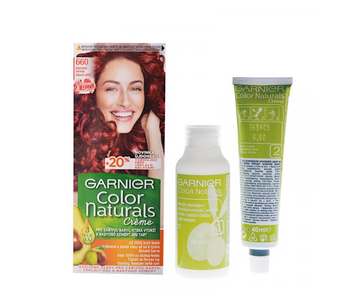 Permanentní barva Garnier Color Naturals 660 intenzivně červená