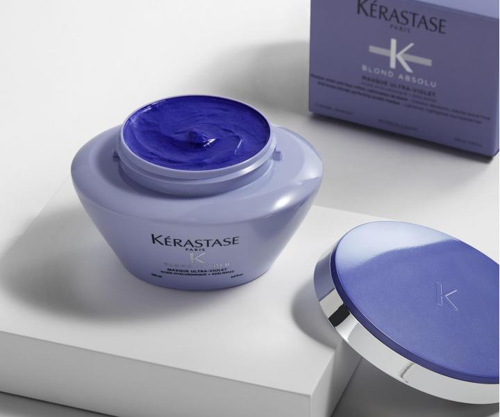 Maska pro neutralizaci žlutého tónu Kérastase Blond Absolu Masque Ultra-Violet - 200 ml