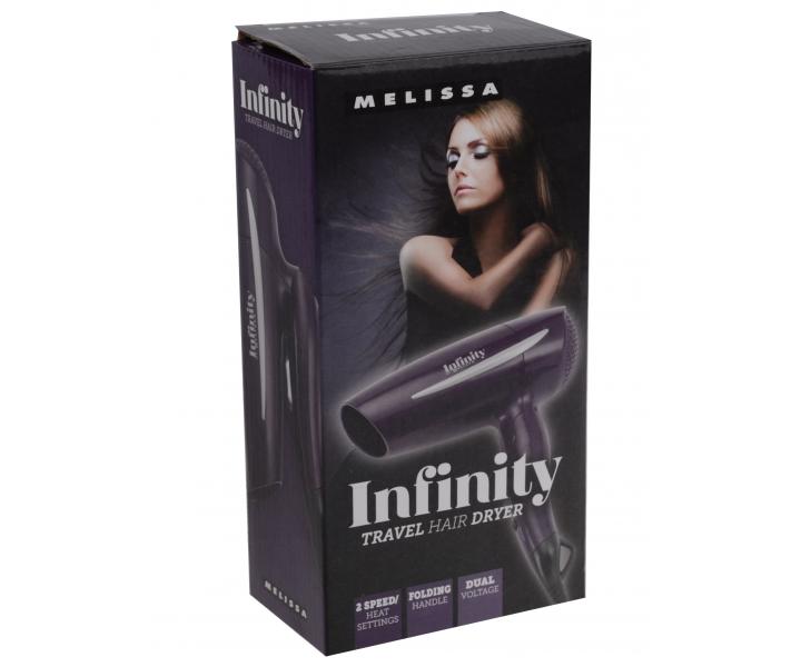 Cestovn fn na vlasy Melissa Infinity - fialov, 1100 W