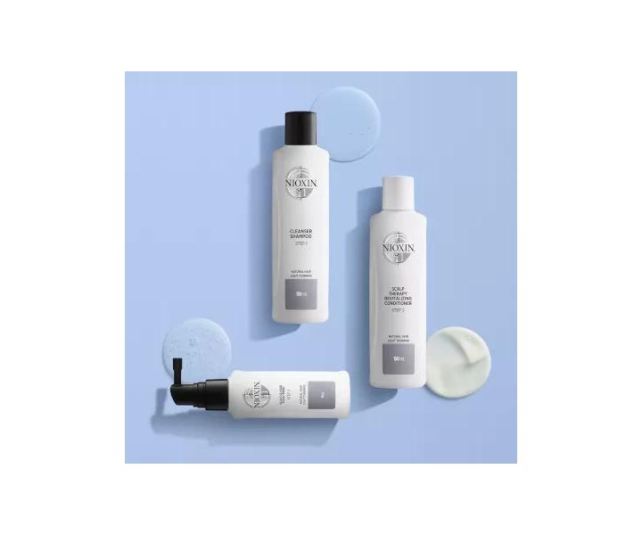 Bezoplachová péče pro mírně řídnoucí přírodní vlasy Nioxin System 1 Scalp & Hair Treatment - 100 ml