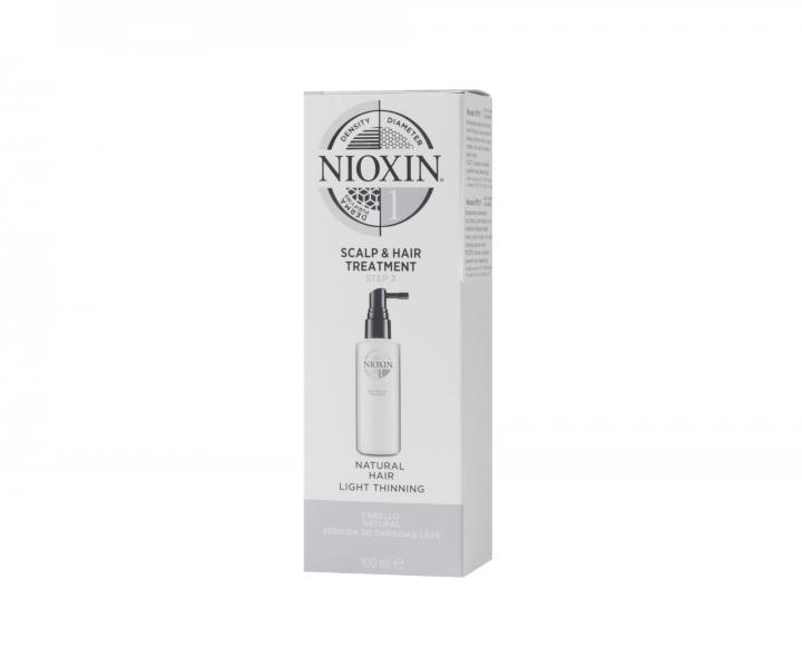 Bezoplachová péče pro mírně řídnoucí přírodní vlasy Nioxin System 1 Scalp & Hair Treatment - 100 ml