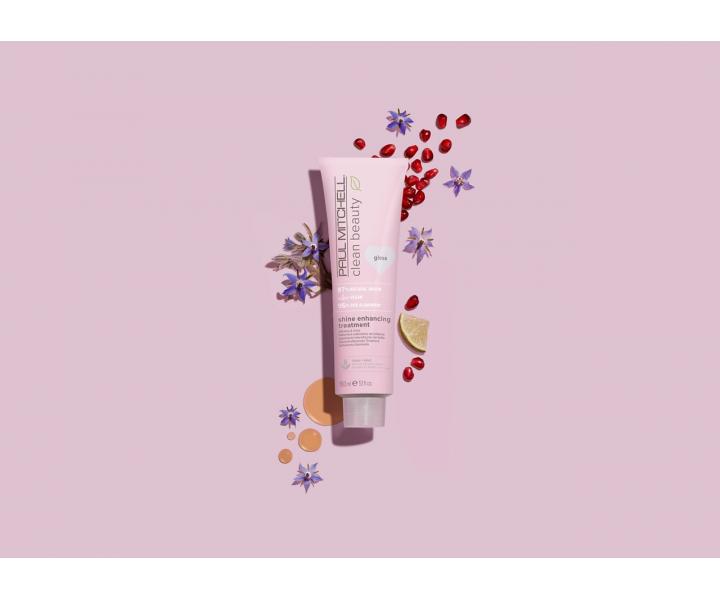 Vyživující barvicí maska Paul Mitchell Clean Beauty Shine Depositing Treatment - čirá, 150 ml