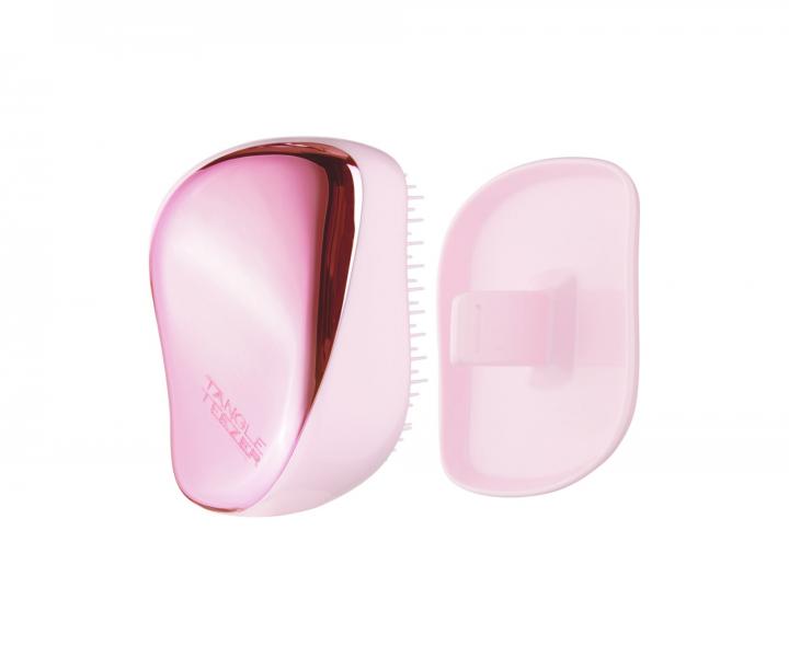 Kart na rozesvn vlas Tangle Teezer Compact Styler Baby Doll Pink - metalick rov