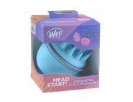 Masážní exfoliační kartáč na pokožku hlavy Wet Brush Head Start Blue - světle modrý