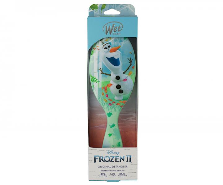 Kartáč na rozčesávání vlasů Wet Brush Original Detangler Frozen II Olaf - pastelově zelený