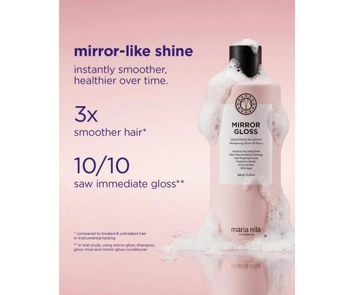 Rozjas�uj�c� �ampon pro lesk a uhlazen� vlas� Maria Nila Mirror Gloss High Shine Shampoo - 350 ml
