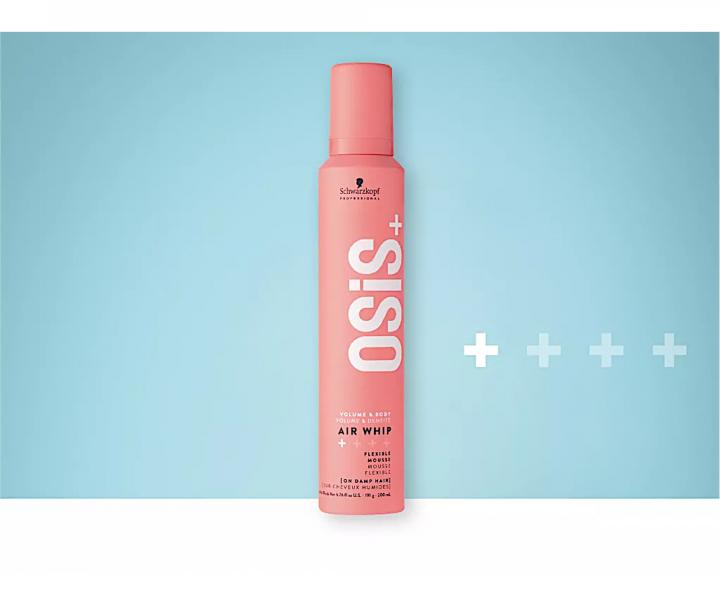 Flexibilní a jemně fixační pěna Schwarzkopf Professional Osis+ Air Whip - 200 ml