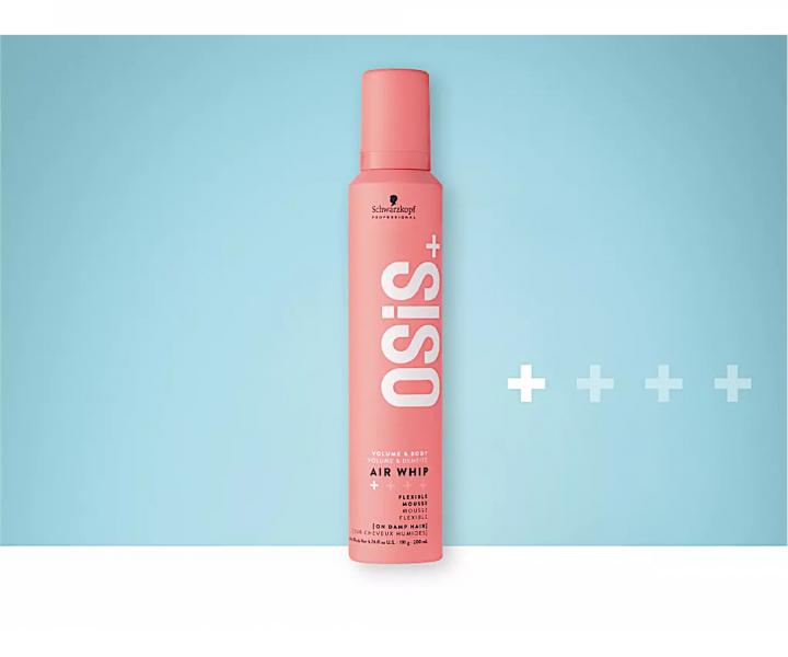 Flexibiln a jemn fixan pna Schwarzkopf Professional Osis+ Air Whip - 200 ml