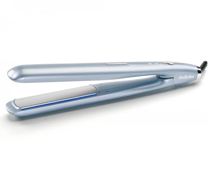 Žehlička na vlasy s duální ionizací Babyliss Hydro-Fusion Styler - světle modrá
