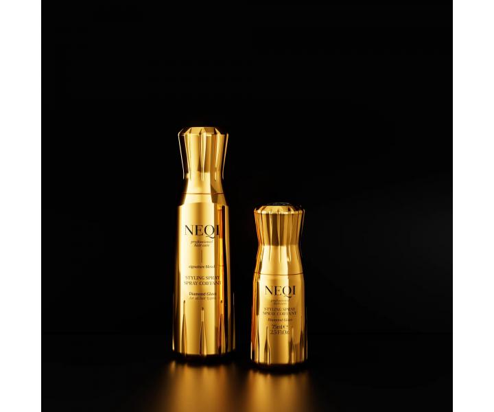 Stylingový sprej pro lesk a hladký vzhled všech typů vlasů Neqi Styling Spray Diamond Glass - 75 ml