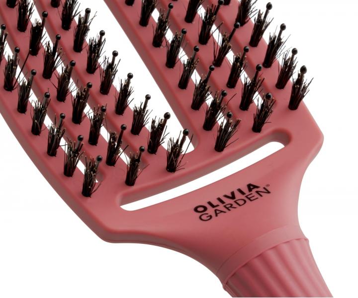 Kartáč Olivia Garden Fingerbrush Combo Medium - vínový