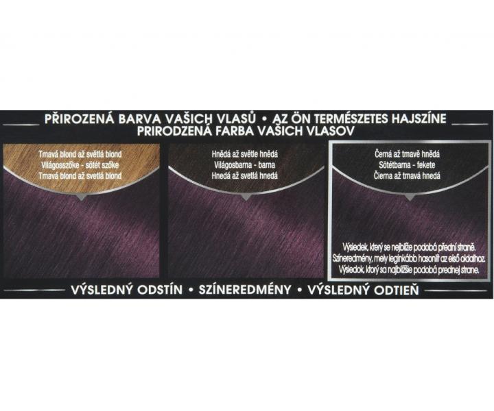 Permanentn� olejov� barva Garnier Olia 3.16 tmav� fialov�