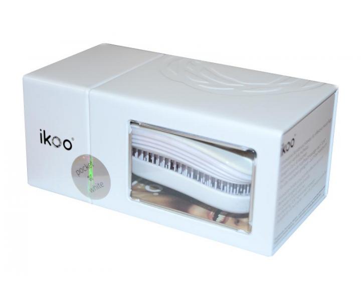Cestovní kartáč na vlasy Ikoo Pocket Classic White - bílý