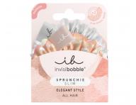 Ozdobné spirálové gumičky Invisibobble Sprunchie Slim Bella Chrome - 2 ks