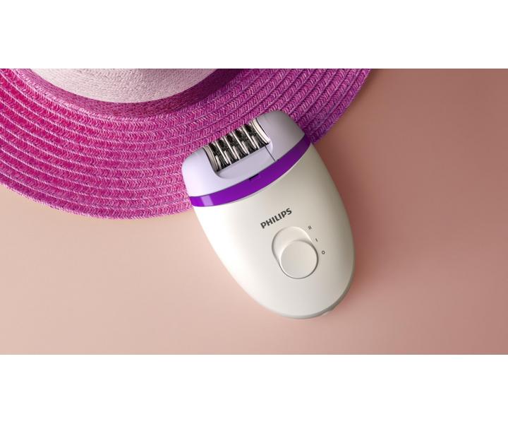 Dámský epilátor Philips Satinelle 2000 BRE225/00 - bílý, fialový