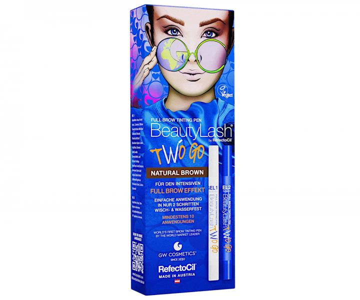 Barvicí pero na obočí RefectoCil BeautyLash Two Go Natural Brown - přirozená hnědá