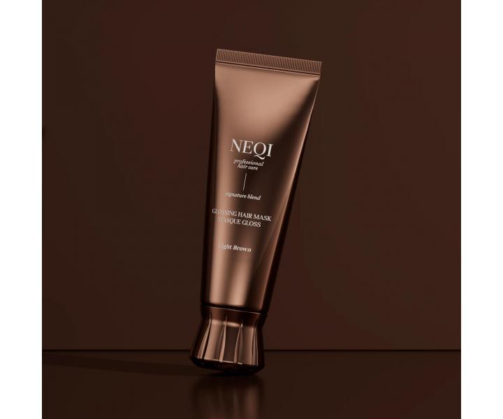 Barvic� maska na vlasy Neqi Glossing Hair Mask Light Brown - 120 ml, sv�tle hn�d�