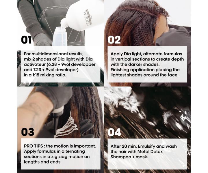 P�eliv na vlasy Lor�al Professionnel Dia Light 60 ml - Clear �ir�