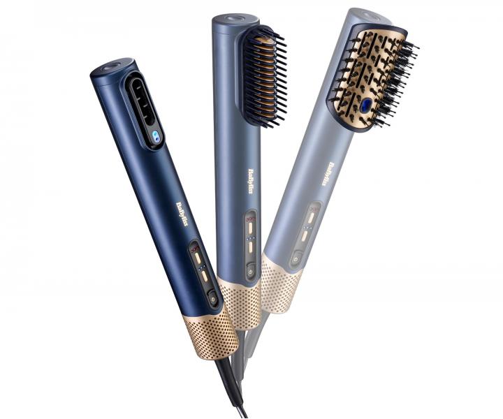 Multifunkční horkovzdušný kartáč na vlasy BaByliss Air Wand 3in1 AS6550E - 1600 W, tmavě modrý