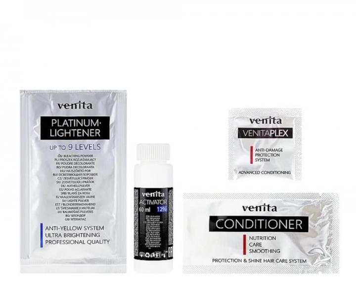 Platinov� zesv�tlova� vlas� o 9 t�n� Venita Platinum Lightener 9 Levels Diamond Ultra Blond