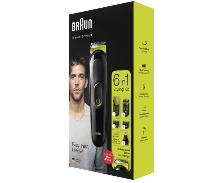 Multifunkční zastřihovač Braun MGK3221 - černý