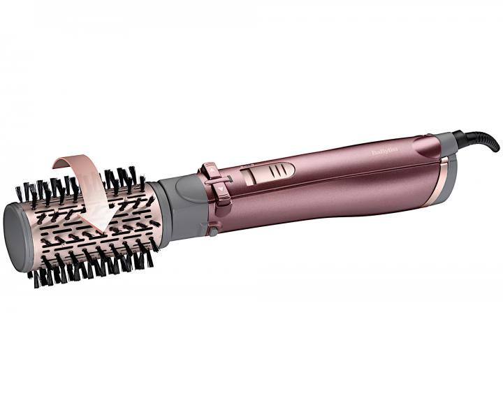 Horkovzdušná rotační kulma BaByliss Beliss Big Hair AS960E - 1000 W, starorůžová