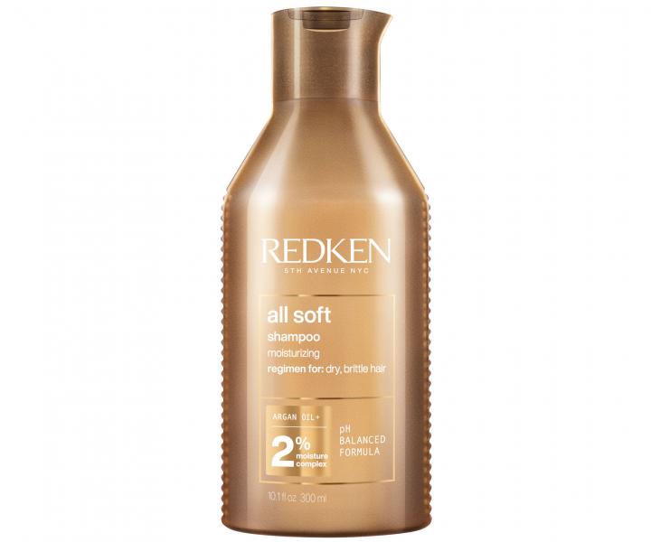 Drkov sada pro hydrataci a hebkost suchch a kehkch vlas Redken All Soft